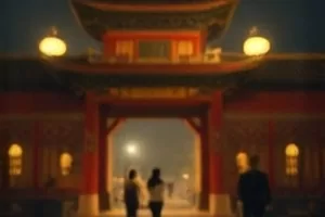 《第七码头》夜色码头集装箱与警灯